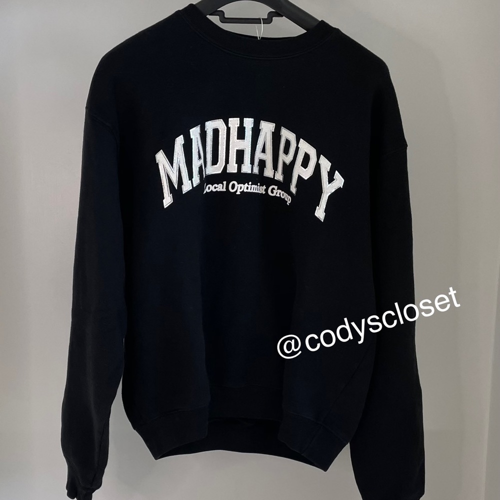 Madhappy Campus Heritage Crewneck Sweatshirt Black